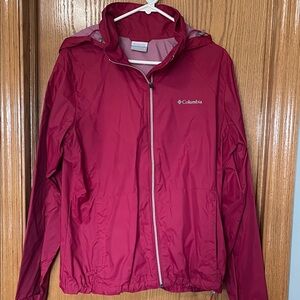 Columbia Crimson/Pink Hooded Jacket Size XL